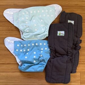 Like new clothes diaper set
